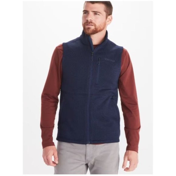 Marmot Mens Drop Line Fleece Vest - Size S - NWT - Picture 1 of 7